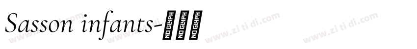 Sasson infants字体转换 Sasson infants字体转换
